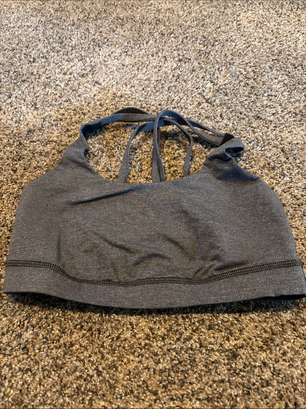 lululemon athletica Strappy Seamless Sports Bra - Charcoal